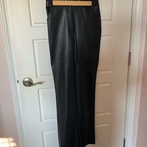Black Faux leather pants